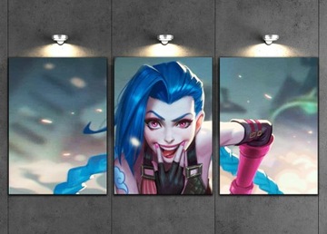 3x НАСТЕННЫЕ КАРТИНЫ JINX TRIPTICS PREMIUM 30x40