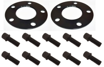 Vzdálenost 5x112 66.5 Černá 5 mm šrouby černé Oem Audi A4 A5 A6 A7 A8