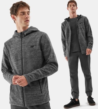 4F МУЖСКАЯ ФЛИСОВАЯ СВИТШОТ НА МОЛНИИ