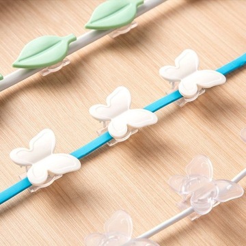 Декоративный держатель кабеля в форме листа (9 шт.)