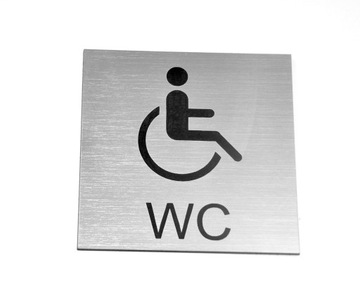 WC, TABLICZKA,TOALETA, PIKTOGRAM 10 x 10 cm