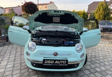 Fiat 500 II CC Seria 3 0.9 TwinAir 105KM 2014 Fiat 500 Kabriolet 0.9 turbo benzyna Niski przebieg 1 wlasciciel 105KM, zdjęcie 30