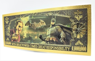 Красивая коллекционная позолоченная банкнота «Бэтмен IV»