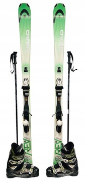 KOMPLET NARTY HEAD 177 cm + BUTY r. 46 + KIJE