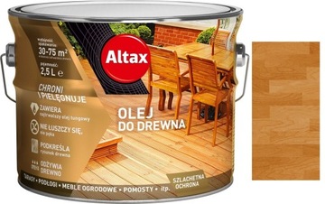 ALTAX ZABEZPIECZAJĄCY OLEJ DO DREWNA KASZTAN 2.5L