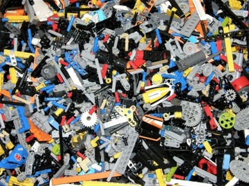 Lego Technic MIX oryginalne klocki Belki Łączniki Zębatki 0,1 KG 0,1kg