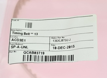 136XL075U-J T5 Зубчатый ремень M-TECH длина 340мм/9мм