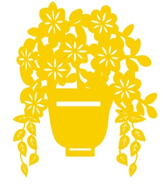 2. Zawieszka DONICA kwiaty ozdoba ażurowa KOLORY