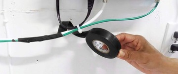 Изолента ПВХ 10х10м Черная (10 шт.)