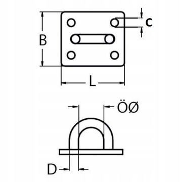 Квадратный нержавеющий на доске 5 мм глянец
