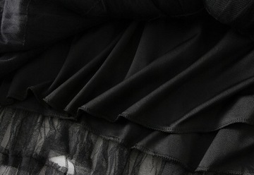 ZWIEWNA DŁUGA PLISOWANA TIULOWA SPÓDNICA NA GUMCE