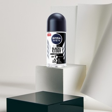 4 x NIVEA MEN Black&White Невидимый оригинальный шариковый антиперспирант, 50 мл