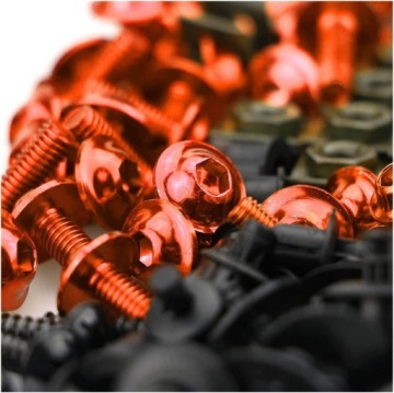 АЛЮМИНИЕВЫЕ ВИНТЫ ДЛЯ ОБТЕКТЕРОВ МОТОЦИКЛОВ 193 ШТ.