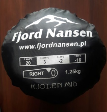 Спальный мешок Fjord Nansen Kjolen Mid - левый