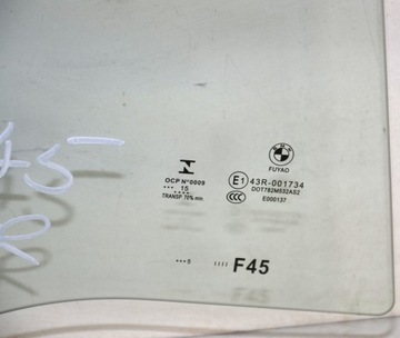BMW 2 F45 SKLO (OKNO) DVEŘE ZADNÍ PRAVÁ 7296394