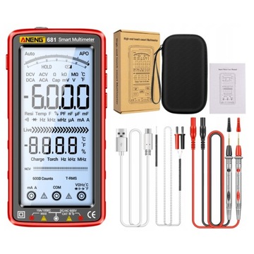 PROFESJONALNY ELEKTRONICZNY MIERNIK PRĄDU MULTIMETR CYFROWY LCD