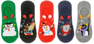 ХЛОПКИ Рождественские SANTA REINDEER 5 пар