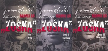 PAMIĘTNIKI ŻOŁNIERZY BAONU AK „ZOŚKA” – komplet 3 tomy
