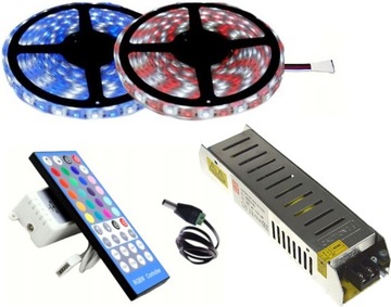 KIT Светодиодная лента 300 SMD RGBW 5050 IP68 пульт ДУ 10м