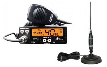 RADIO CB PRESIDENT TEDDY II ASC VOX + ANTENA MAGNETYCZNA SIRIO OMEGA 27 MAG