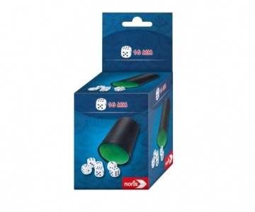 NORIS KUBEK Z 6 KOSTKAMI DO GRY