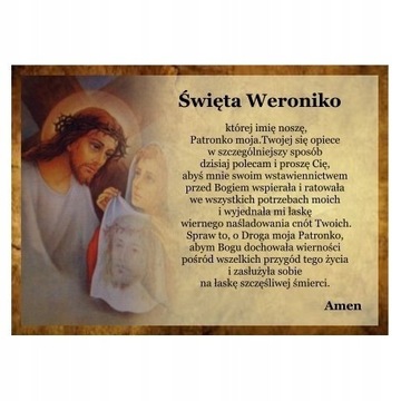 Pocztówka 61. Mój Patron - św. Weronika