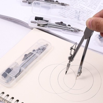 Geometria kompasu matematycznego ze stali nierdzewnej