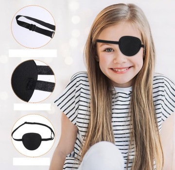 ZASŁONKA OBTURATOR MEDYCZNA OPASKA NA OKO REGULOWANA PLASTER UNIWERSALNA