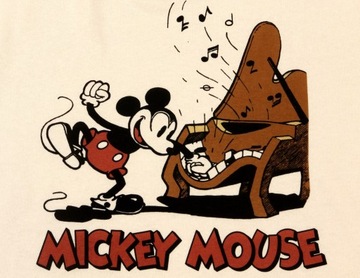 Bluza damska bez kaptura krótka DISNEY Myszka Miki Mickey Mouse r. M Nadruk