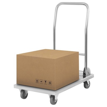 Платформенная складская транспортная тележка со складной ручкой до 400 кг RCFT-