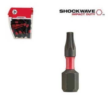 KOŃCÓWKA T30 x 25mm/25szt. SHOCKWAVE IMPACT uniwersalny