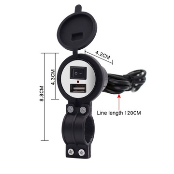 USB-разъем ЗАРЯДНОЕ УСТРОЙСТВО ДЛЯ РУЛЕВОГО КОЛЕСА БЛОК ПИТАНИЯ QUAD ATV