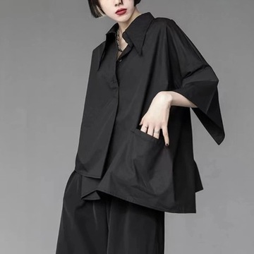 Women Shirts Men Gothic y2k Loose Oversize Casual