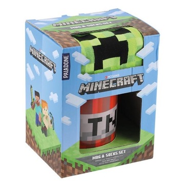 Kubek ceramika + Skarpetki Minecraft Zestaw prezentowy Paladone Licencja