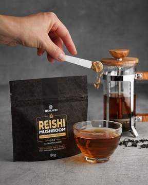 Порошок гриба рейши Solve Labs 2x50 г Желтоватый гриб рейши Пищевые добавки