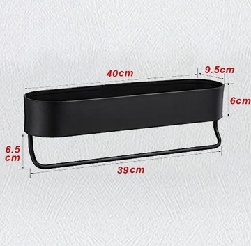 40CM PÓŁKA WISZĄCA LOFT ŚCIENNA ŁAZIENKOWA