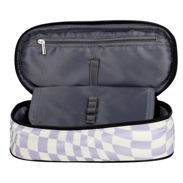 Набор школьный рюкзак, молодежный пенал, шахматная доска, фиолетовый, пастель