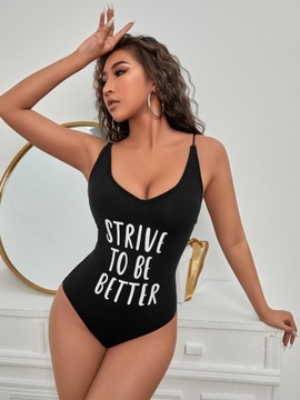 B021D18 BODY CZARNE PRĄŻKOWANE Z NADRUKIEM NAPIS FIGI SHEIN 38