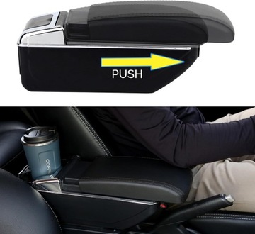 LOKETNÍ OPĚRKA CENTRÁLNÍ KOMPATIBILNÍ Z TOYOTA YARIS 2015-2021, PORTY USB