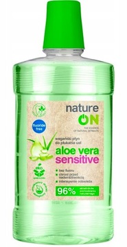 NatureOn Aloe Vera Sensitive Wegański Płyn do Płukania Ust 500 ml