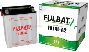 Akumulator motocyklowy skuter quad Fulbat YB14L-A2 12V 14Ah