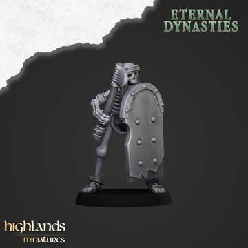 Ancient Skeleton with Hand Weapon #7 Highlands Miniatures