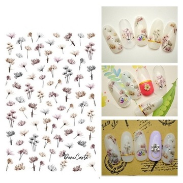 NAKLEJKI NA PAZNOKCIE SAMOPRZYLEPNE KOLOROWE