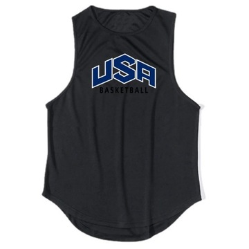 Usa Basketball Letter Logo Mens Mesh Quick Dry Spo