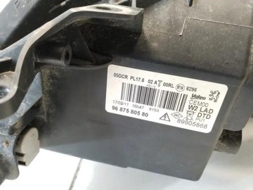 9687580580 SVĚTLO PRAVÁ PŘEDNÍ 2.0 HDI 120 2012 PEUGEOT 508