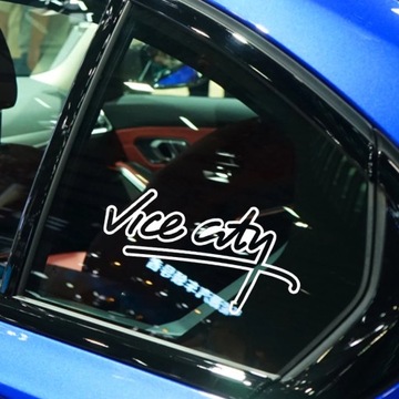 Автомобильные наклейки Gta Vice City с логотипом на лобовое стекло, декоративные наклейки, индивидуальность