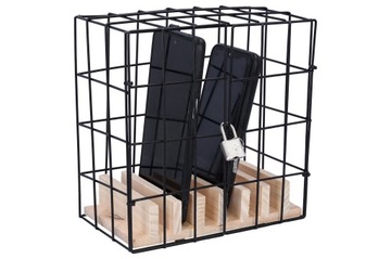 ПОДСТАВКА ДЛЯ ТЕЛЕФОНА МЕТАЛЛИЧЕСКАЯ ЧЕРНАЯ КЛЕТКА ОГРАНИЧЕНИЕ ИСПОЛЬЗОВАНИЯ