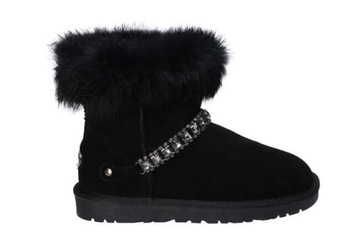 P052 ŚNIEGOWCE EMU BUTY ZIMOWE SKÓRZANE FUTRO B 39