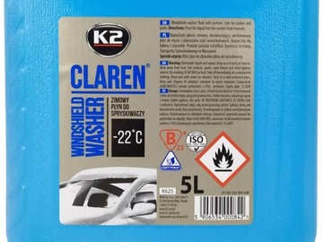 K2 CLAREN ЗИМНЯЯ ОМЫВАЮЩАЯ ЖИДКОСТЬ -22°C 5л