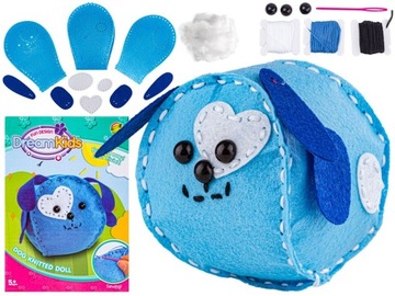 ZESTAW DO SZYCIA WYSZYWANKA MASKOTKA DIY PIESEK